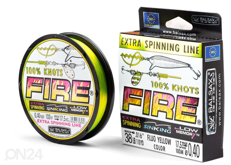 Tamiil Balsax Fire Fox 100 m x 0,35 mm suurendatud