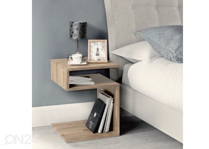 Tammepuidust öölaud / abilaud Sofi, valge õli suurendatud