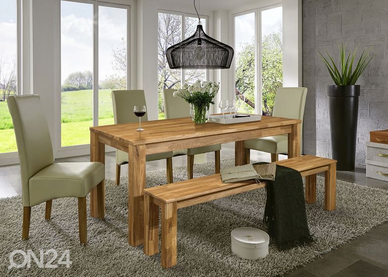 Tammepuidust pink Provence 4 120 cm suurendatud