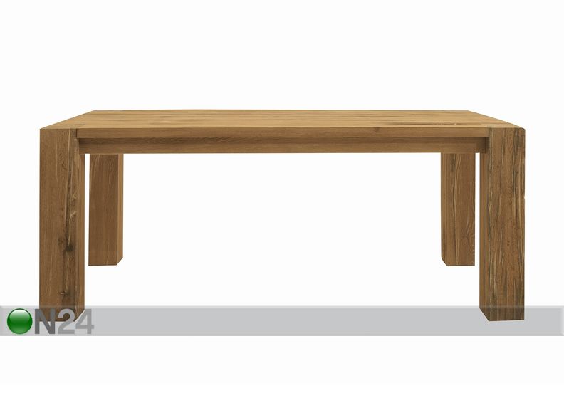 Tammepuidust söögilaud Fausto 100x180 cm suurendatud