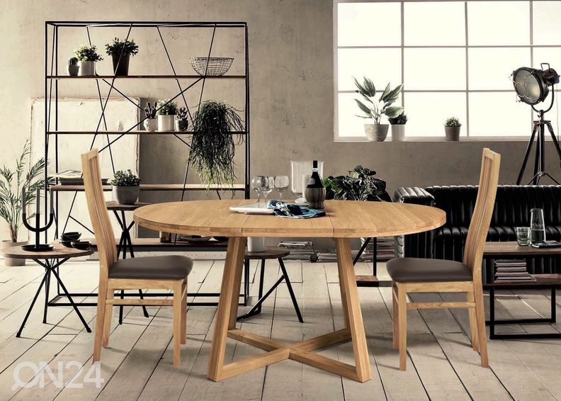 Tammepuidust söögitoakomplekt Merbi 7 suurendatud