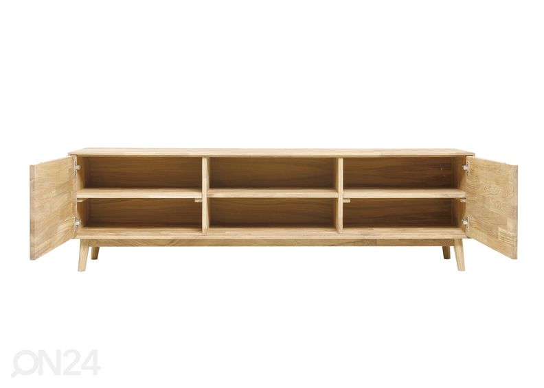 Tammepuidust TV-alus Scan, valge õli suurendatud