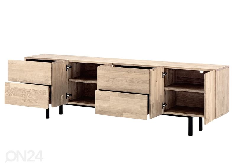 Tammepuidust TV alus Varberg, valge õli suurendatud