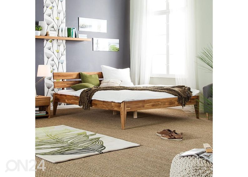 Tammepuidust voodi Elke 180x200 cm suurendatud