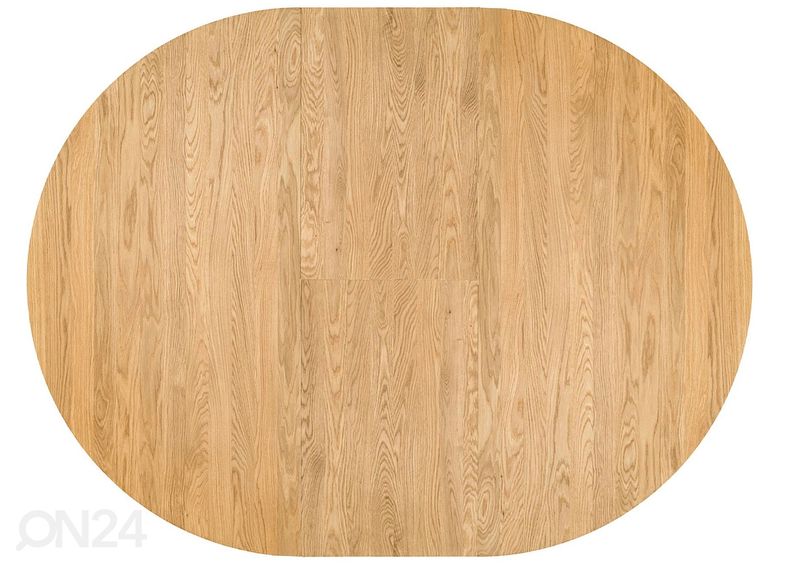 Tammepuust pikendatav söögilaud Merbi 110/150x110 cm suurendatud