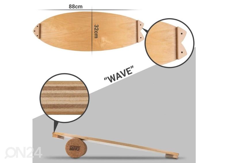 Tasakaalulaud BoarderKING Wave suurendatud
