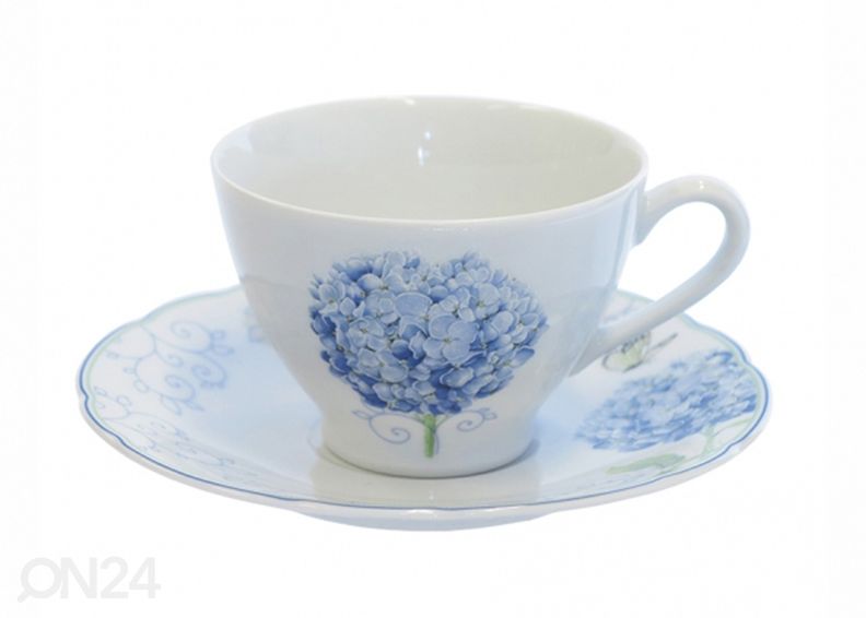 Tass alustassiga Hortensia Ø 250 ml, 6 tk suurendatud