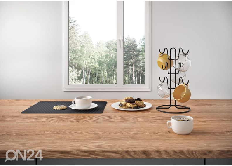 Tasside hoidja Mug-Tree 6, must suurendatud
