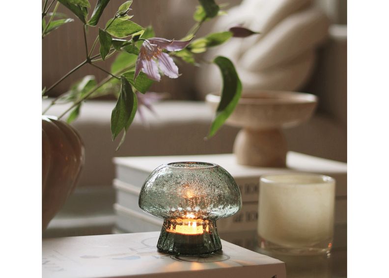 Teeküünlahoidja Fungo 12, roheline suurendatud