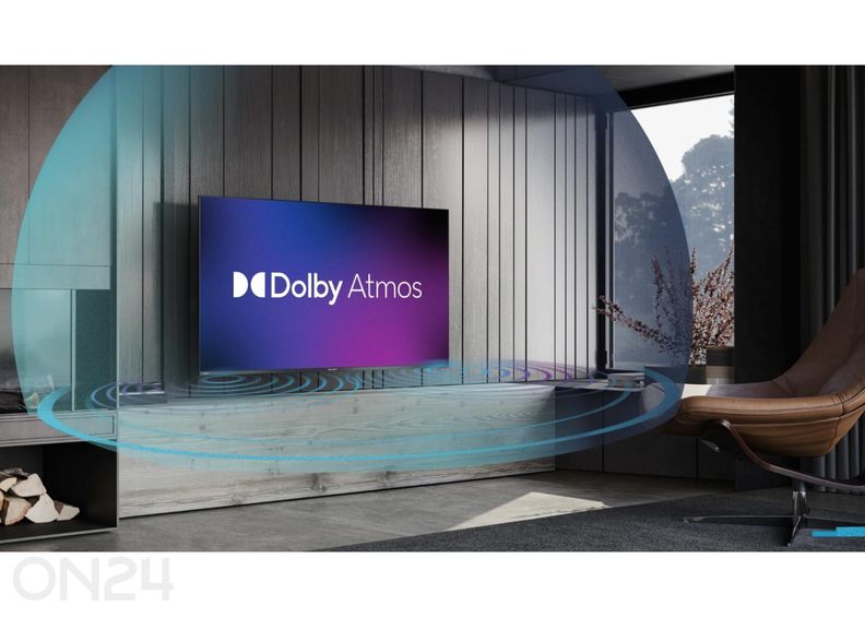 Teler Sharp 55" (139 cm) QLED 4K Ultra HD Google TV, Dolby Vision IQ, Dolby Atmos suurendatud