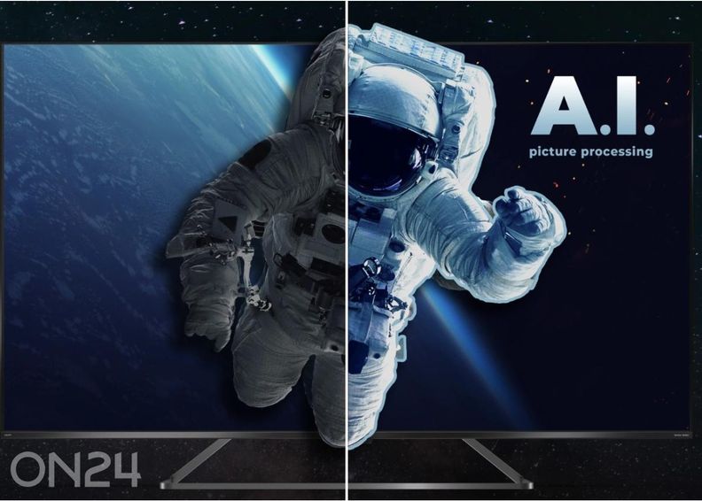 Teler Sharp 55" (139 cm) QLED 4K Ultra HD Google TV, Dolby Vision IQ, Dolby Atmos suurendatud