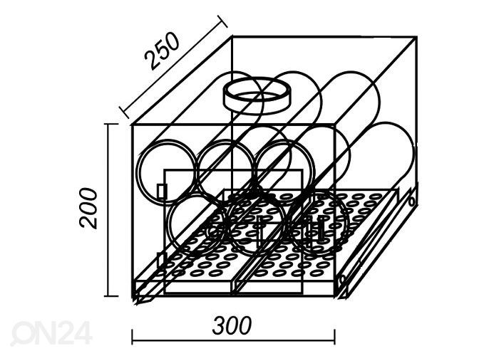 Telgiahi STO1 250x300x200 mm suurendatud