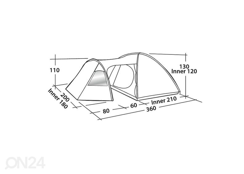 Telk easy camp eclipse 300 suurendatud