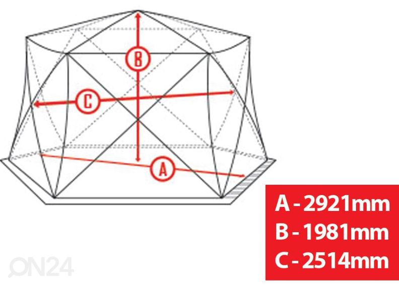 Telk Igloo LuxuryXL suurendatud