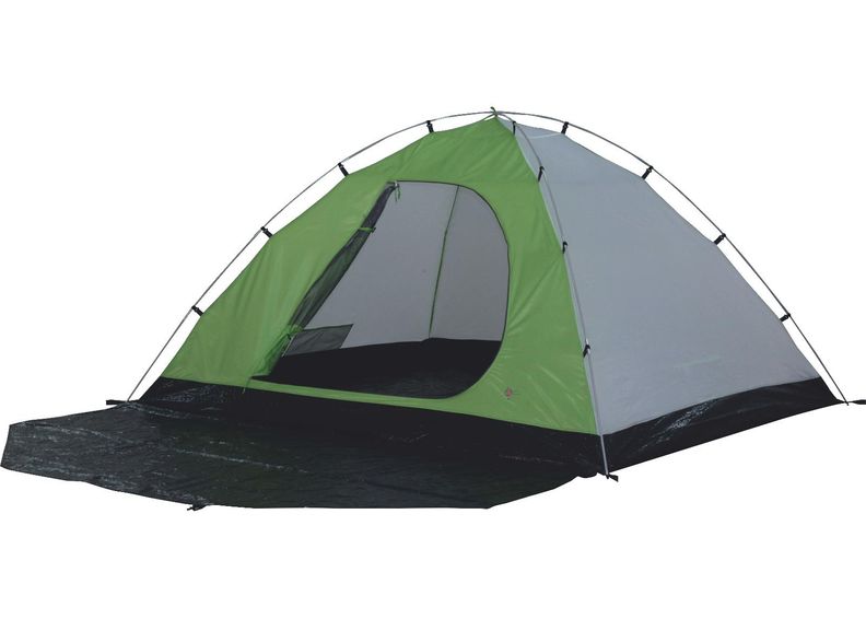 Telk mesos 4 tumehall/roheline High Peak suurendatud