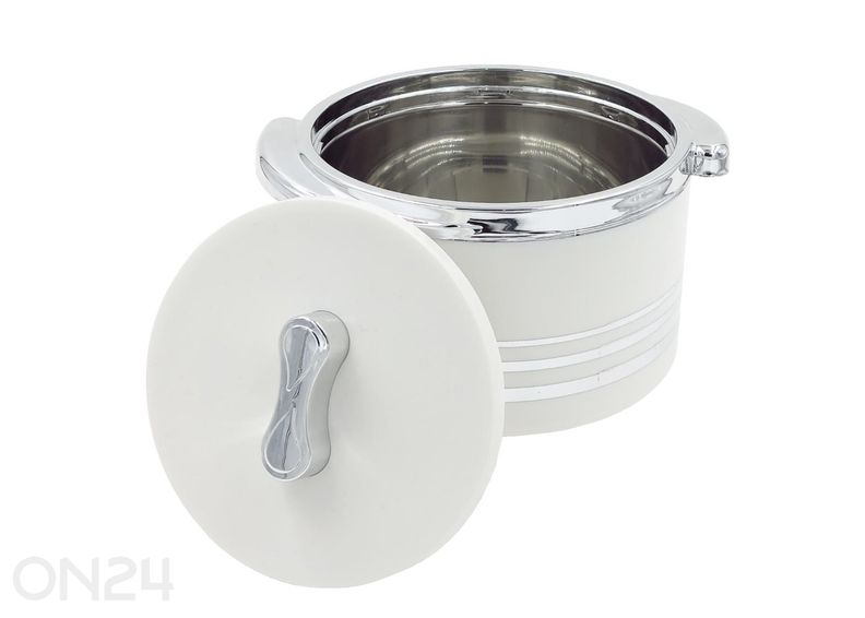 Termospott 1,5 L, valge/hõbe suurendatud