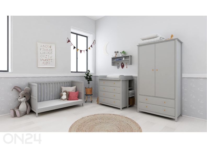 Thuka beebivoodi Luna, tavalise voodiotsaga suurendatud