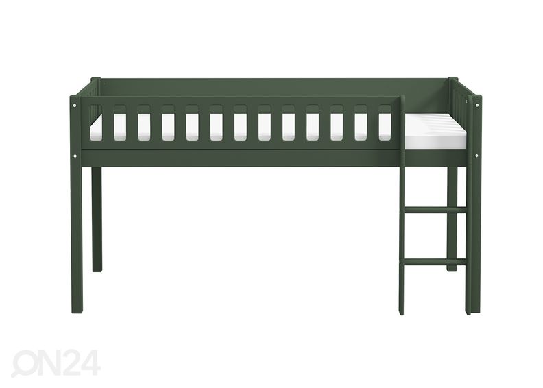 Thuka lastevoodi Viggo poolkõrge, roheline suurendatud