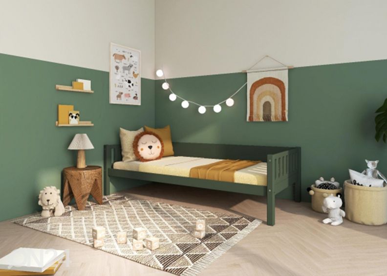 Thuka lastevoodi Viggo, roheline suurendatud