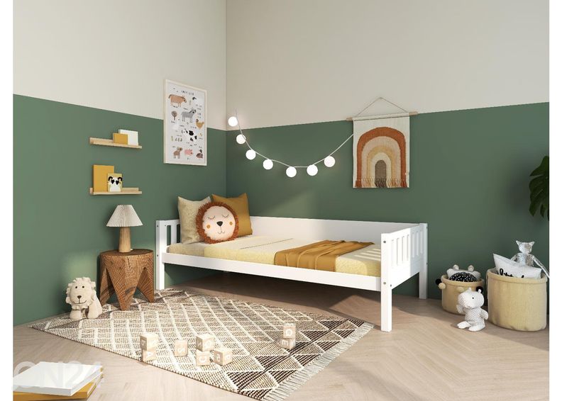 Thuka lastevoodi Viggo, valge suurendatud