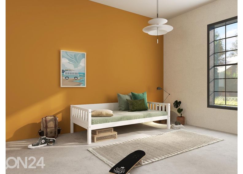 Thuka lastevoodi Viggo, valge suurendatud