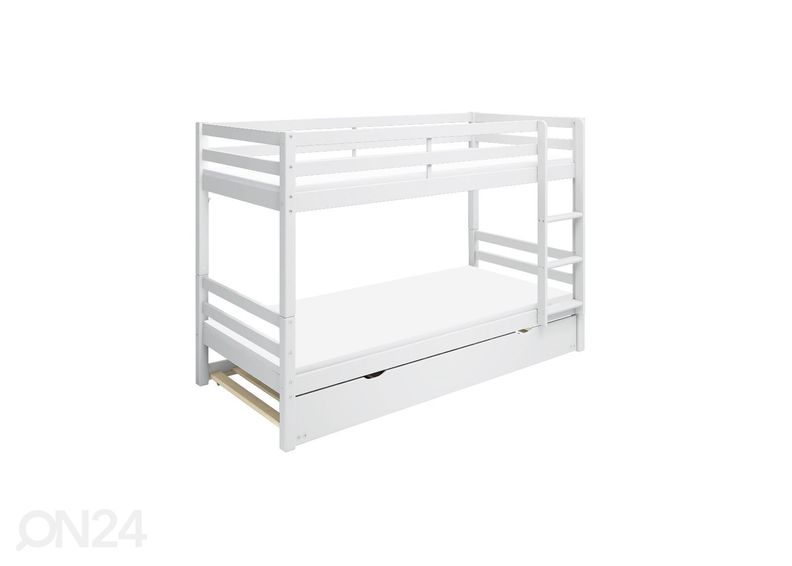 Thuka Narivoodi Actim külalistevoodiga, valge suurendatud