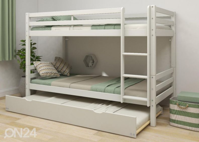 Thuka Narivoodi Actim külalistevoodiga, valge suurendatud