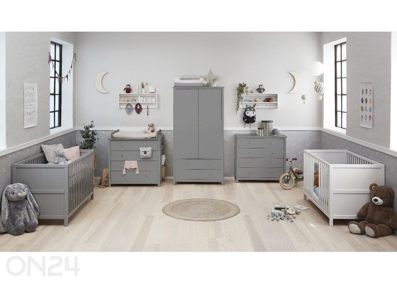 Thuka riidekapp Luna, 2-ukseline suurendatud