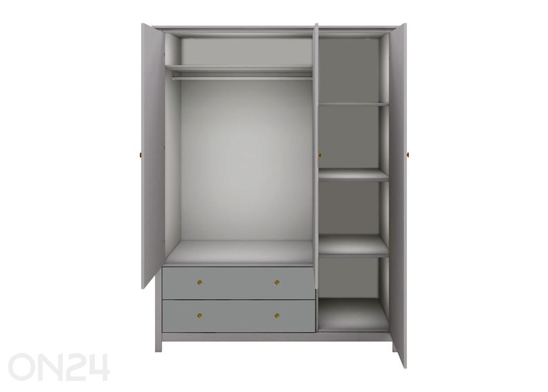 Thuka riidekapp Luna, 3-ukseline suurendatud