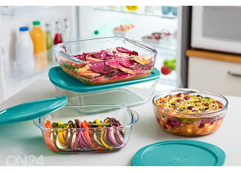 Toidukarp/ahjuvorm Pyrex 0,75 L, madal suurendatud