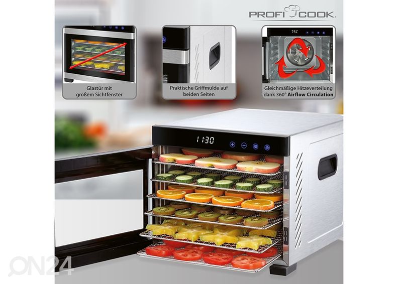 Toidukuivataja ProfiCook PCDR1218 suurendatud