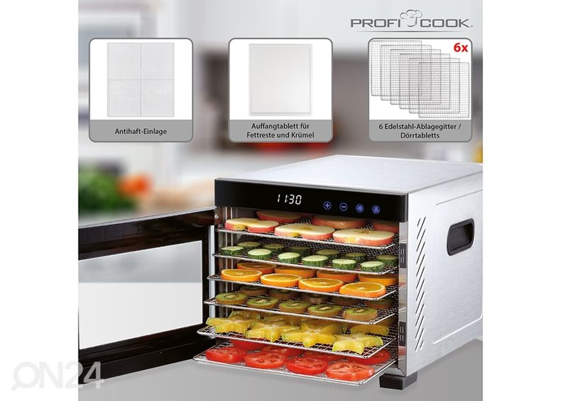 Toidukuivataja ProfiCook PCDR1218 suurendatud