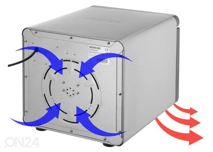 Toidukuivataja Sencor SFD7750SS suurendatud