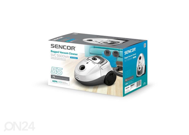 Tolmuimeja Sencor SVC5500WH valge suurendatud