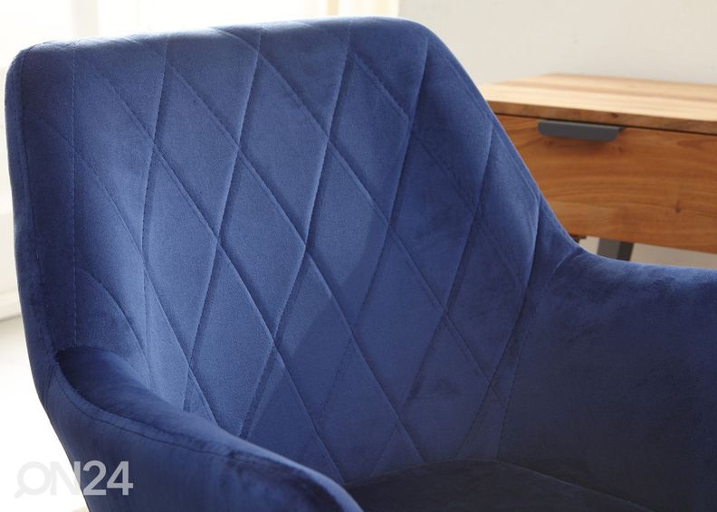 Töötool / söögitool, sinine suurendatud