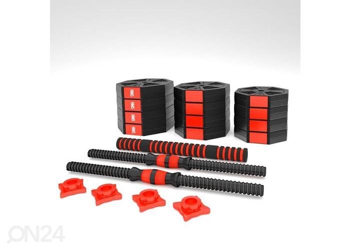 Tõstekang ja hantlid komposiit HMS 20 Kg suurendatud