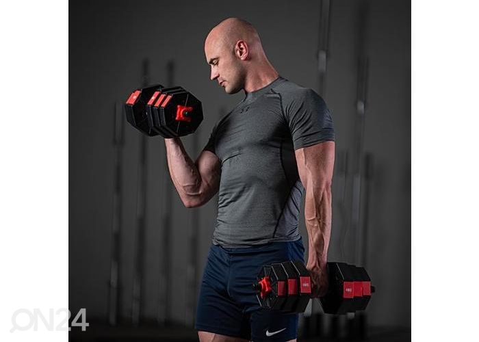 Tõstekang ja hantlid komposiit HMS 20 Kg suurendatud