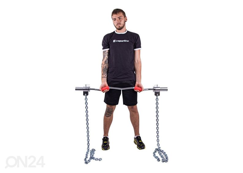 Tõstekettide komplekt koos kangiga Chainbos Set 2x30kg inSPORTline suurendatud