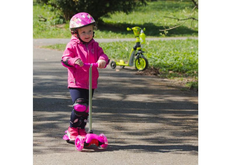 Tõukeratas lastele kolmerattaline helendav Lucerino Worker suurendatud