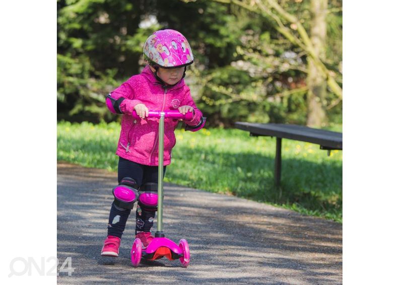 Tõukeratas lastele kolmerattaline helendav Lucerino Worker suurendatud