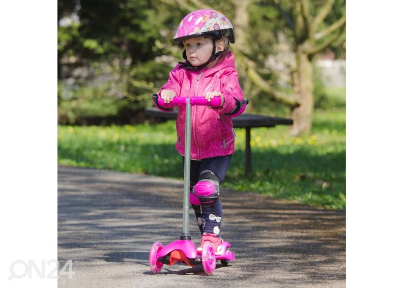 Tõukeratas lastele kolmerattaline helendav Lucerino Worker suurendatud