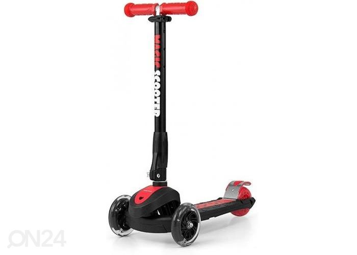 Tõukeratas Milly Magic must/pun suurendatud