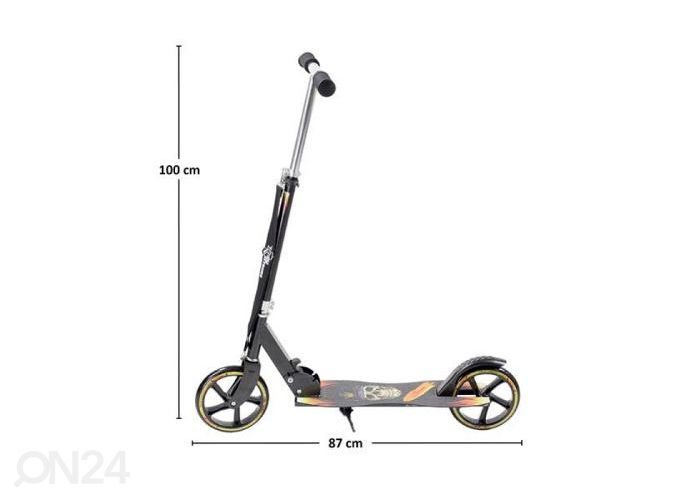 Tõukeratas Nils Extreme HA205D must PU 205MM suurendatud