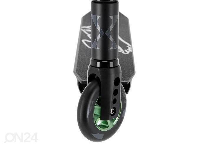 Tõukeratas Nils Extreme roheline-must suurendatud
