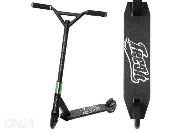 Tõukeratas Nils Extreme roheline-must suurendatud