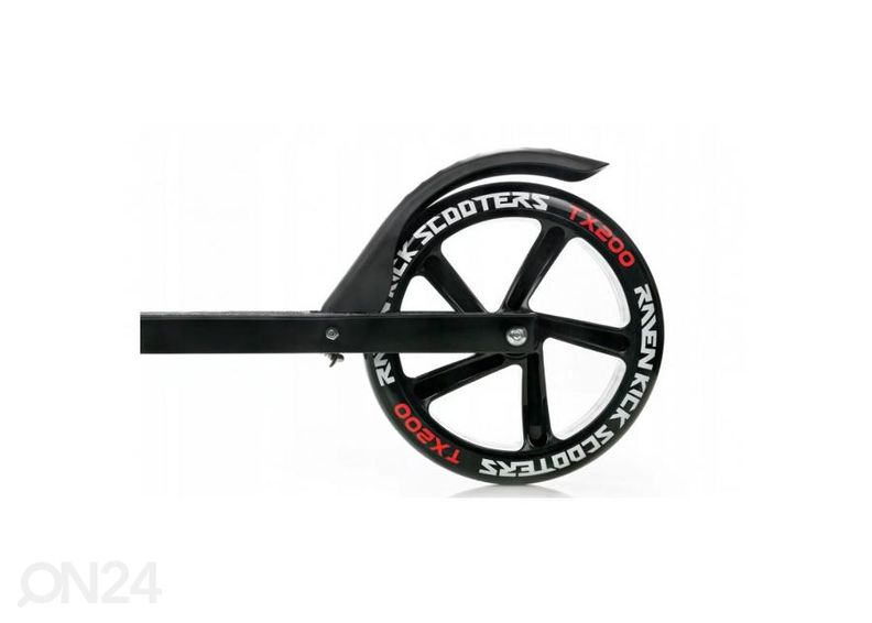 Tõukeratas Raven Straight 200 mm käsipiduriga must/hõbe suurendatud