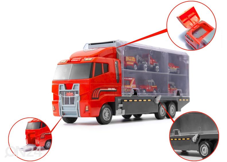 Transporter veoauto + 6 metallist mudelautot suurendatud