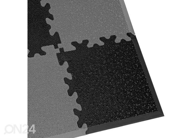 Treeningmati nurgatükid inSPORTline Simple must 4 tk suurendatud