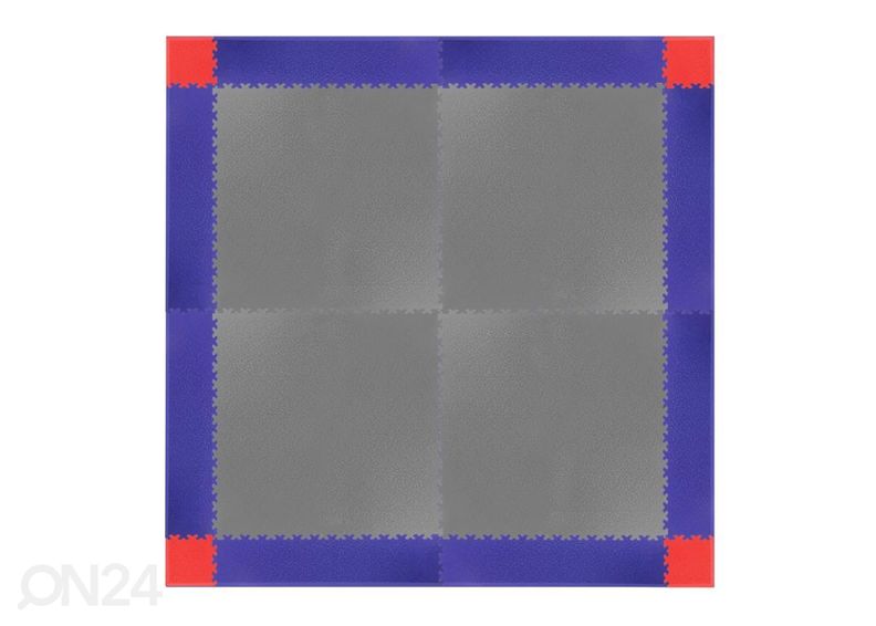 Treeningmati nurgatükid inSPORTline Simple punane 4 tk suurendatud