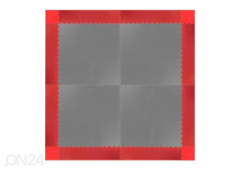 Treeningmati nurgatükid inSPORTline Simple punane 4 tk suurendatud